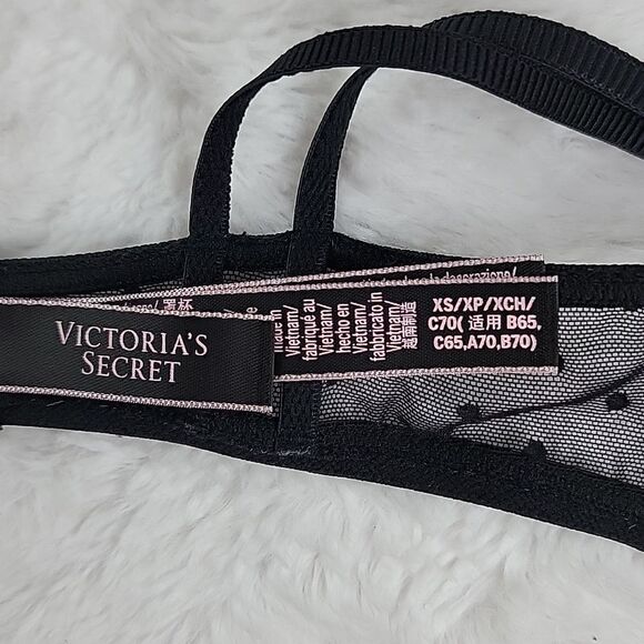 ‎VICTORIA'S SECRET Black Lace and Sheer Bralette [SIZE XS] - Picture 5 of 5